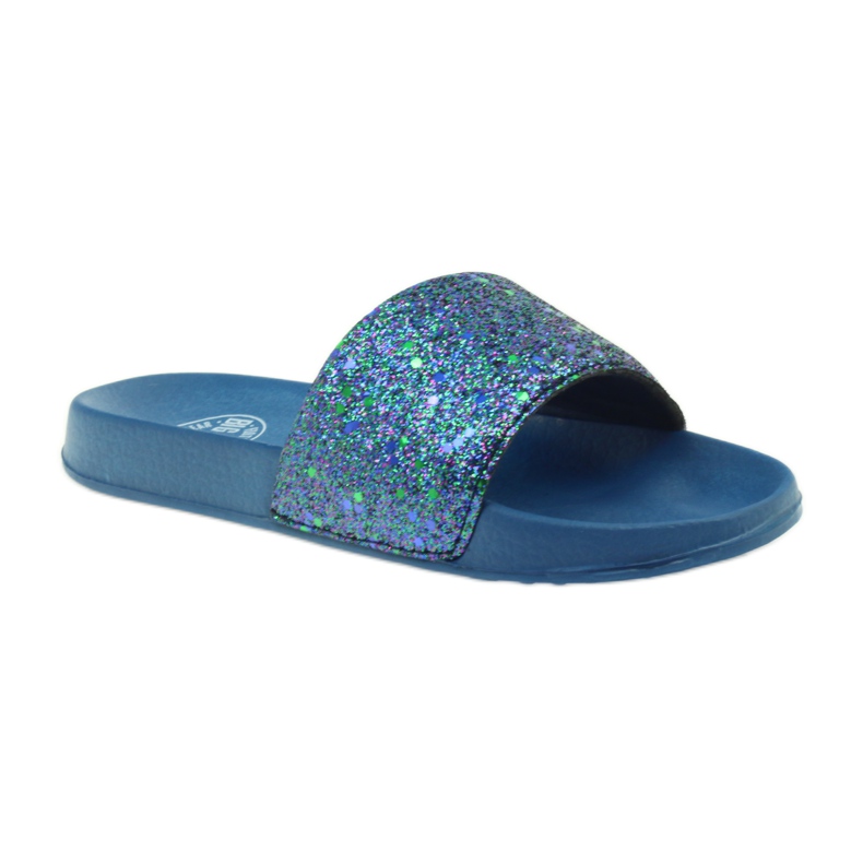 Chaussons profilés Big Star paillettes bleu marine 1