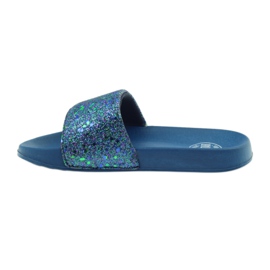 Chaussons profilés Big Star paillettes bleu marin 2 Chaussons profilés Big Star paillettes bleu marin 2