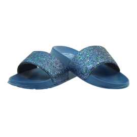 Chaussons profilés Big Star paillettes bleu marin 3 Chaussons profilés Big Star paillettes bleu marin 3