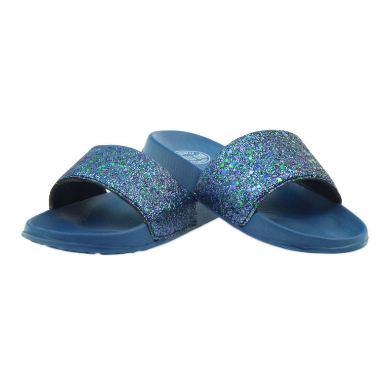 Chaussons profilés Big Star paillettes bleu marin 3 Chaussons profilés Big Star paillettes bleu marin 3