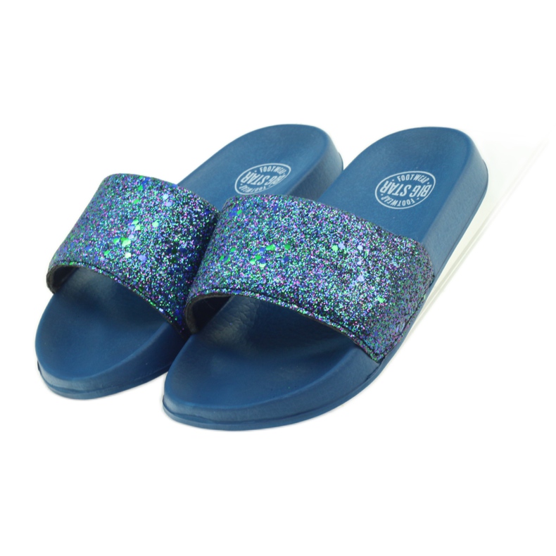 Chaussons profilés Big Star paillettes bleu marine 5