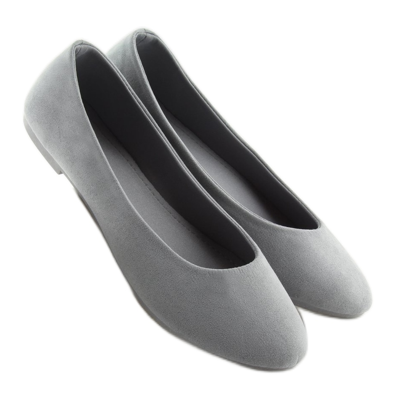 Ballerines femme gris doux JX51 1 Ballerines femme gris doux JX51 1