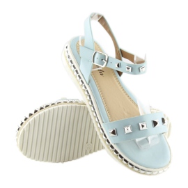 Sandales à clous bleu 35-132 bleu 2