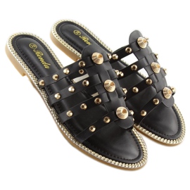 Chaussons noirs à clous 99-41 Noir le noir 6