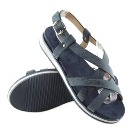 Sandales femme très confortables bleu marine 1499 Navy 1 Sandales femme très confortables bleu marine 1499 Navy 1