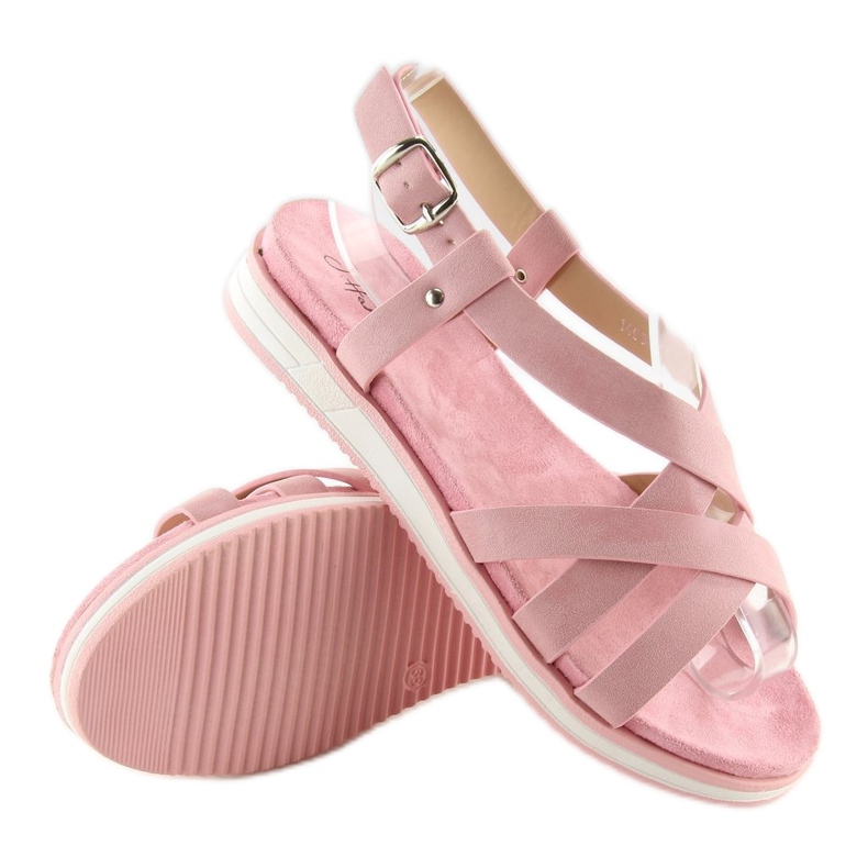 Sandales femme très confortables rose 1499-20 Rose 2