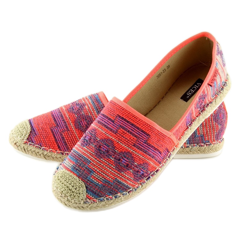 Espadrilles femme Fluo 3051 Fushia orange 2 Espadrilles femme Fluo 3051 Fushia orange 2