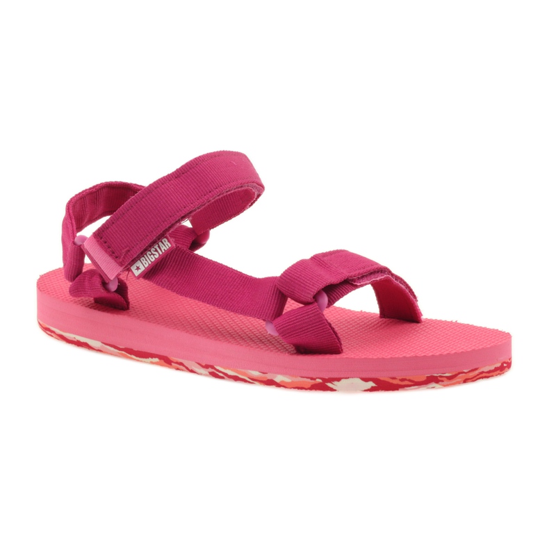 Sandales mousse femme Big Star fuchsia rose 1