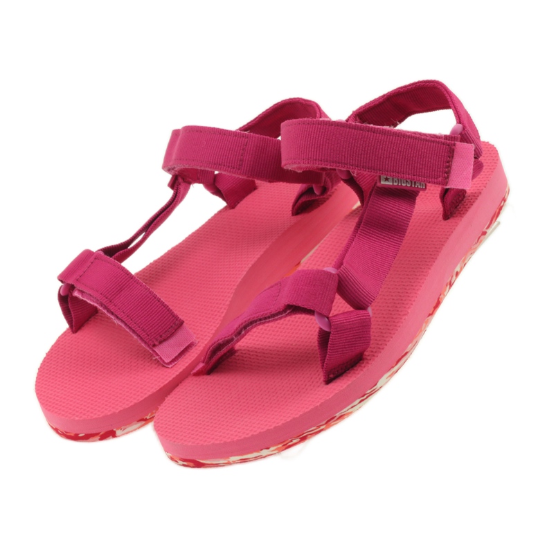 Sandales mousse femme Big Star fuchsia rose 4