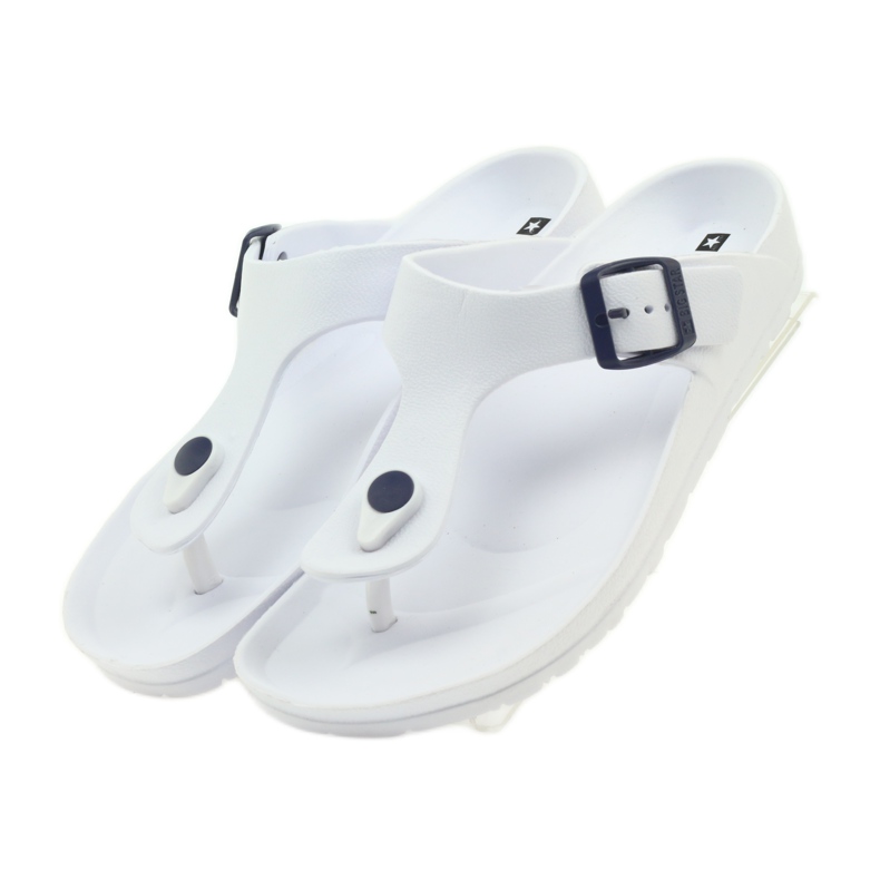 Sandales pour femmes Big Star 274A158 blanche le noir 6