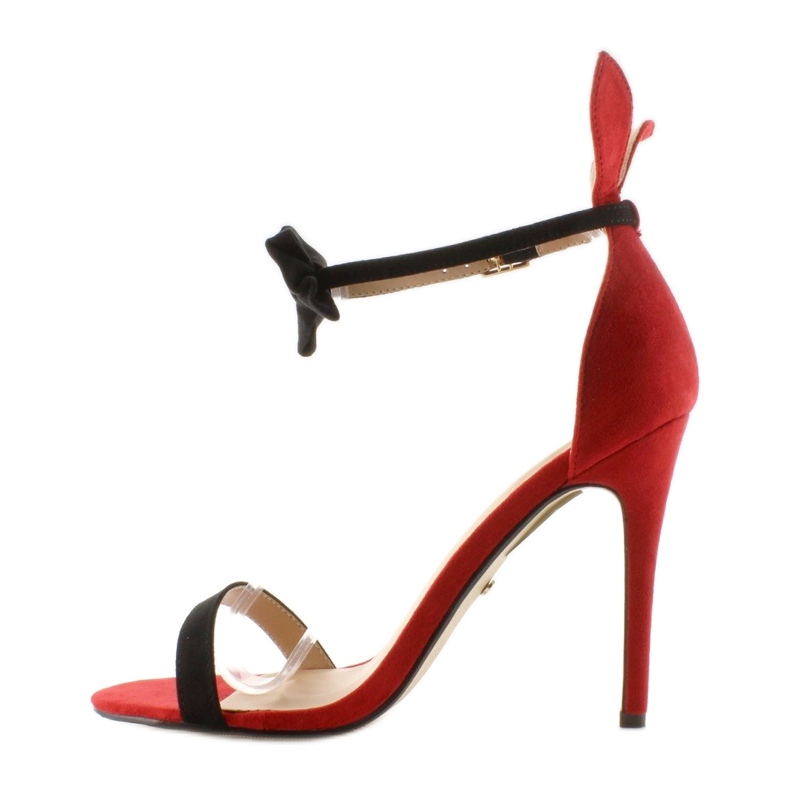 Sandales sur épingle avec oreilles ZJ-15P Rouge 2