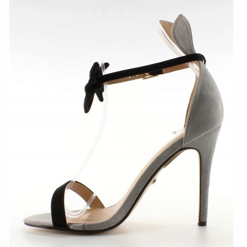 Sandales sur épingle avec oreilles ZJ-15P Gris noir 2