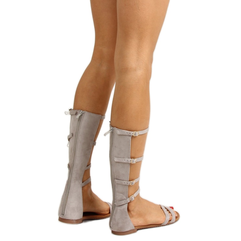 Gladiator Romanes aux rayures délicates Jh gris 2