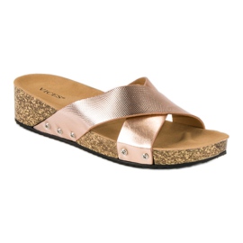 Chaussons vices élégants rose 1 Chaussons vices élégants rose 1