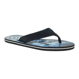 American Club Tongs homme américaines SURF noir 1