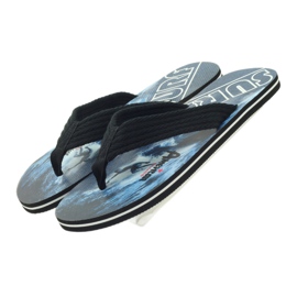 American Club Tongs homme américaines SURF le noir 4