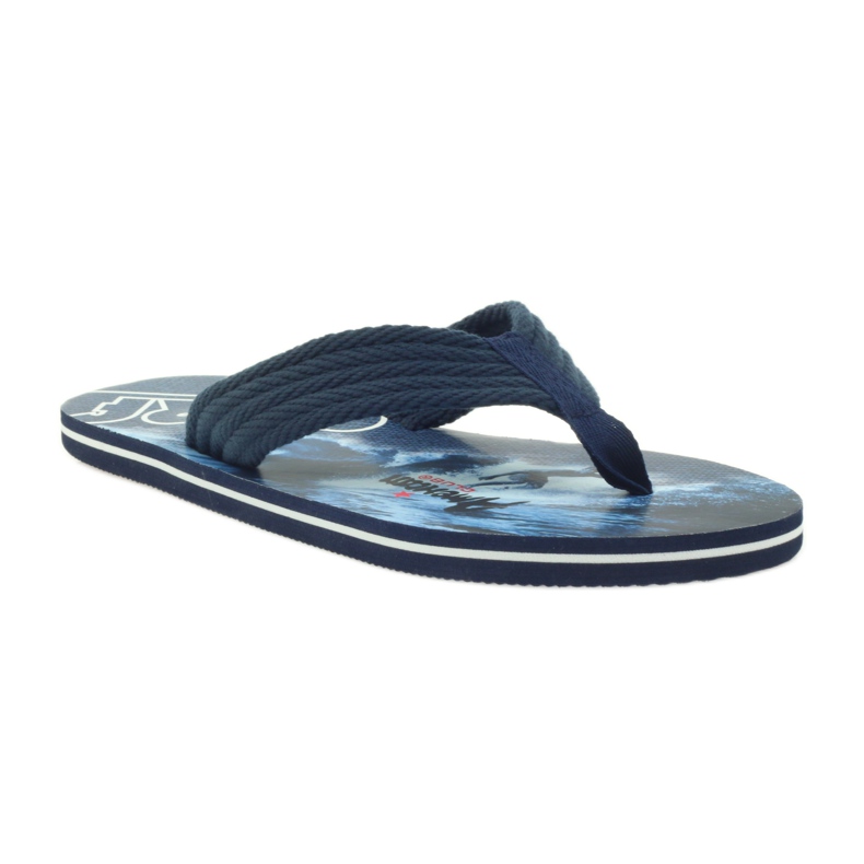 American Club Tongs homme américaines SURF bleu marine 1