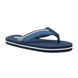 American Club Tongs américaines en mousse pour femmes bleu marin 1