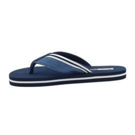 American Club Tongs américaines en mousse pour femmes bleu marin 2