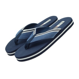 American Club Tongs américaines en mousse pour femmes bleu marin 4