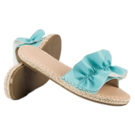 Tongs bleues espadrilles vices 4