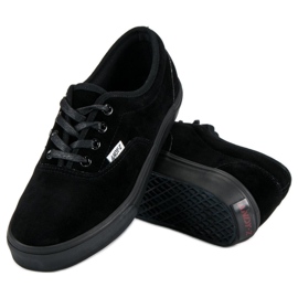 Andy Z Baskets en daim noir le noir 2