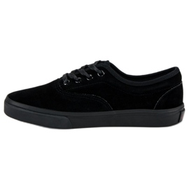 Andy Z Baskets en daim noir le noir 1