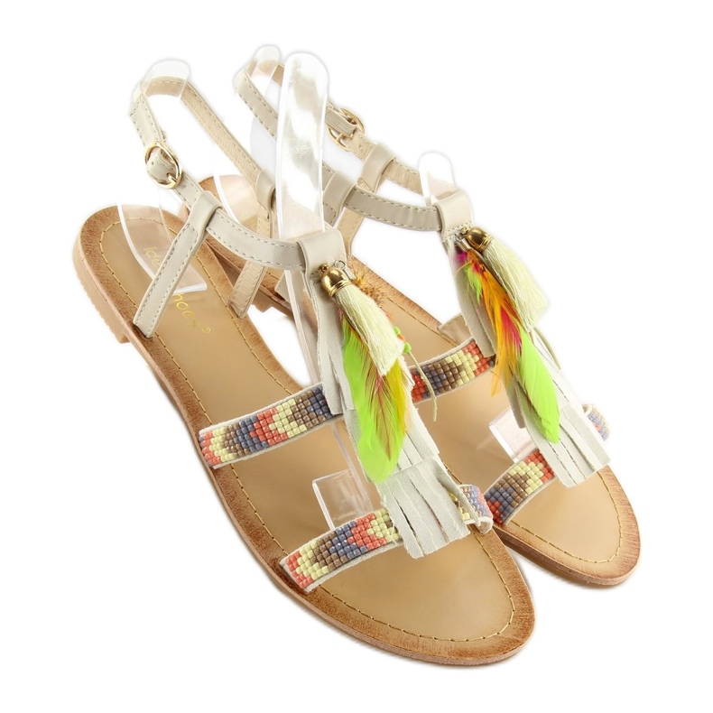 Sandales style Boho en beige LQ-2662 Beige 2