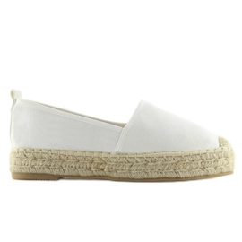 Espadrilles femme blanches BB10P blanc 3