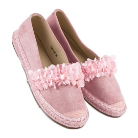 Vices d'espadrilles en daim rose 3