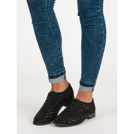 Corina Chaussures ajourées avec un lien le noir 5