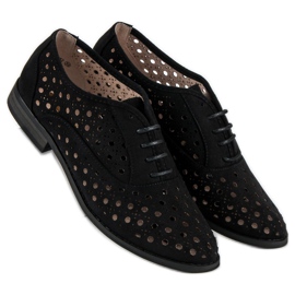 Corina Chaussures ajourées avec un lien le noir 3