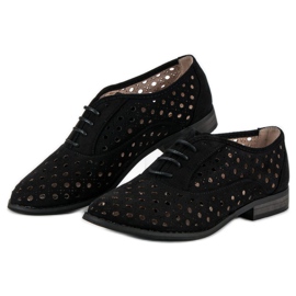 Corina Chaussures ajourées avec un lien le noir 2