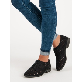 Corina Chaussures ajourées avec un lien le noir 4