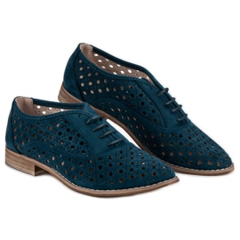 Corina Chaussures ajourées avec un lien bleu 2
