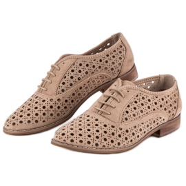 Corina Chaussures ajourées avec un lien gris 2