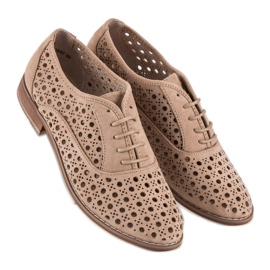 Corina Chaussures ajourées avec un lien gris 1