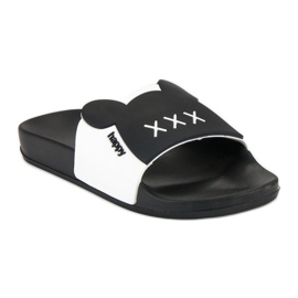 Pantoufles vices à la mode le noir 1