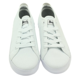 American Club Baskets américaines pour femmes baskets blanches 3