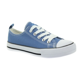 American Club Baskets américaines chaussures pour enfants baskets bleues 1