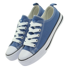 American Club Baskets américaines chaussures pour enfants baskets bleues 4