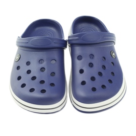American Club Crocs clogs slippers sandales bleu marine 3