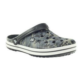 American Club Kroks clogsy pantoufles camo sandales noir gris vert 1