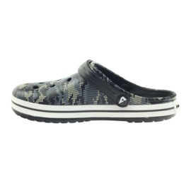 American Club Kroks clogsy pantoufles camo sandales noir gris vert 2
