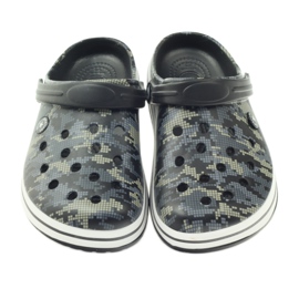 American Club Kroks clogsy pantoufles camo sandales le noir gris vert 3