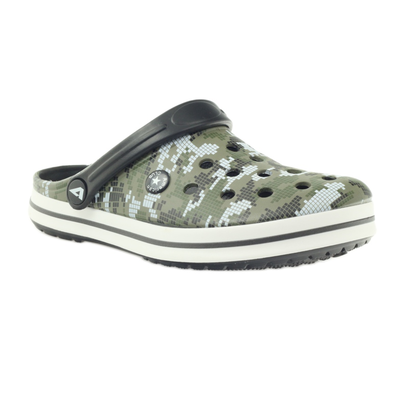 American Club Kroks clogsy pantoufles camo sandales blanche le noir vert 1