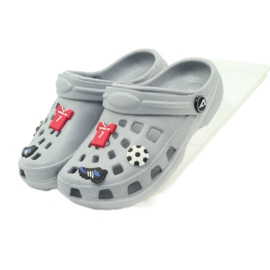American Club Clogsy chaussons Ronaldo gris américain 4