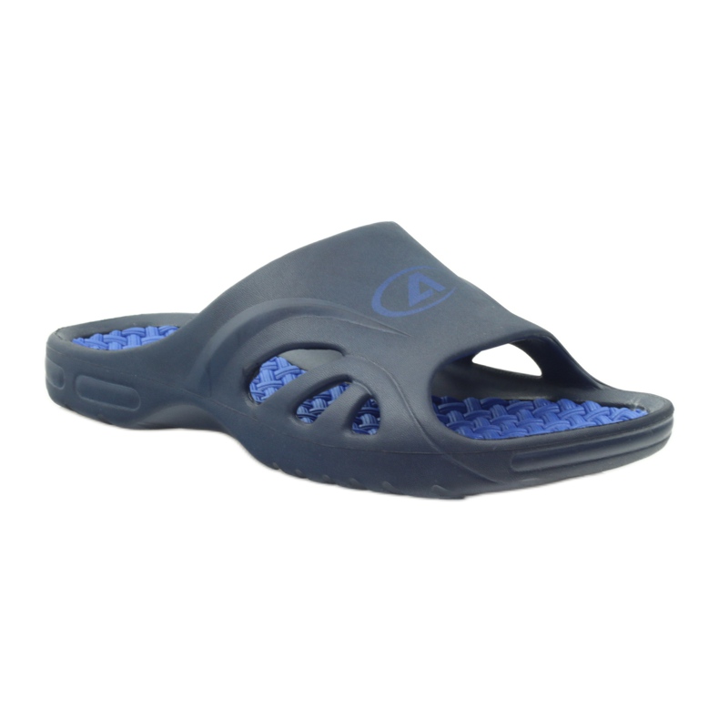 American Club Pantoufles de piscine en mousse pour hommes américains bleu marin 1 American Club Pantoufles de piscine en mousse pour hommes américains bleu marin 1