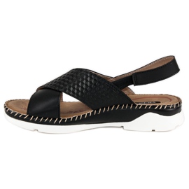 Sandales vices confortables le noir 3