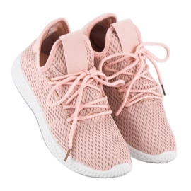 Chaussures de sport poudreuse rose 1